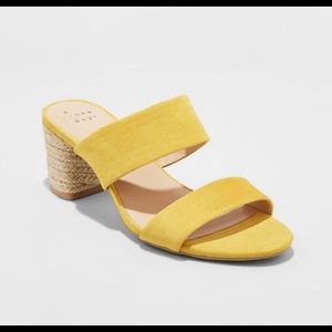 A New Day Patricia Espadrille Block Heel Pumps | Size 8